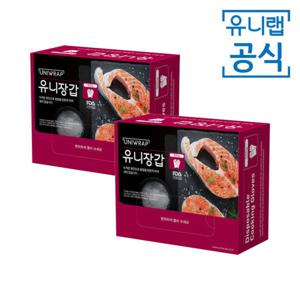 테이팩스 유니랩 일회용 위생 비닐 유니장갑 500매 X 2개