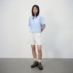 캉골 우먼스 박스 하프 셔츠 7081 라이트블루 KSEWSH70810