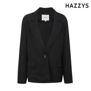 헤지스레이디스  (HSJA6B393) 폴리 긴팔자켓 블랙