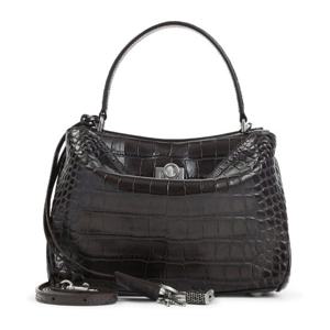 발렌시아가 로데오 크록 엠보스드 가죽 탑 핸들 토트백 8437122