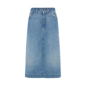 메종마르지엘라 데님 미디 스커트 S51ME0058M30021
