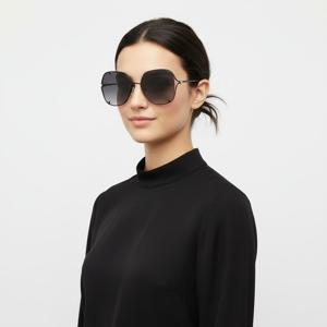 알렉산더 맥퀸  선글라스 AM0366S 004 스퀘어 메탈 자외선차단