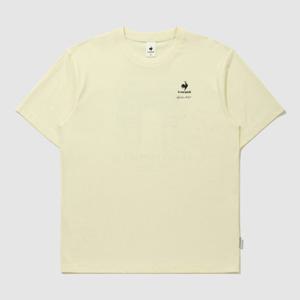 [르꼬끄] 남녀공용 PARIS 그래픽 루즈핏 반팔티셔츠 QQ223LRS44 BUTTER QQ223LRS44