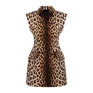 스포트막스 레오파드 하이넥 타이 론자 원피스 2612221182600 0