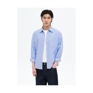 에잇세컨즈 8SECONDS 옥스포드 오버핏 셔츠 스카이 블루 425164LY1Q 405887