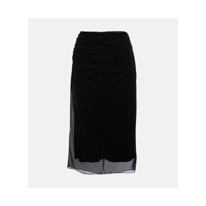 프라다 조젯 미디 스커트 P00916665