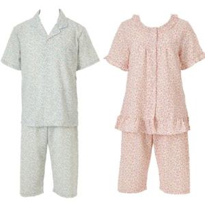 [비너스 란제리] 2색상 붙지 않고 시원한 쿨 지지미 남성+여성 커플 파자마 여름 잠옷 세트(VPAS205M VPAS205W) VPAS205MW0000