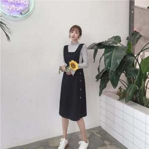 소녀 감성 면 옆단추 점프슈트 러블리 F26121 점프수