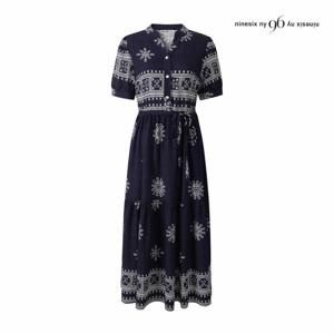 [나인식스뉴욕] 에스닉 반오픈 차이나넥 원피스 (NQ4OP001M0)