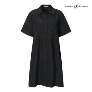 나인식스뉴욕  버튼 바스락 카라넥 반팔 원피스 (NQ4OP003M0)