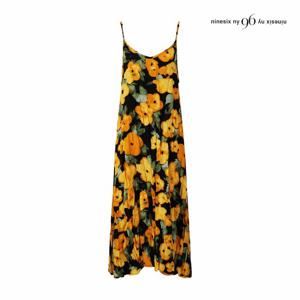 [나인식스뉴욕] 빅 플라워 뷔스티에 원피스 (NQ4OP005M0)