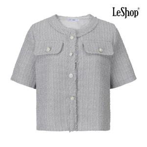 르샵  하객룩 여름 반팔 트위드 자켓 (BQ4JK001A)