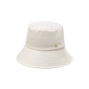 [헤지스]HIHE6F021IV_여성 아이보리 로고장식 면혼방 버킷햇