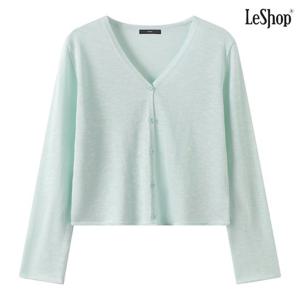 [르샵] 시스루 브이넥 루즈핏 니트 가디건 (DQ2CK012A)