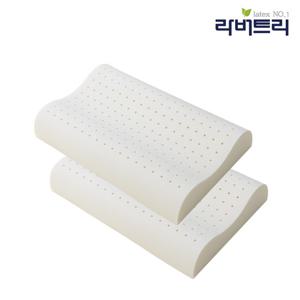 2개세트 숙면도우미 라텍스 굴곡형 경추베개 M사이즈