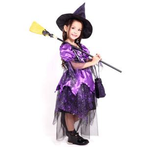 [키즈나라] 코스튬 할로윈 스파이더 마녀 퍼플21
