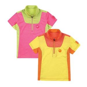 콜핑 여름 여아동 등산 아동 반팔 반집업 티셔츠