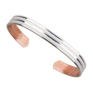 [영국수입] 사보나 런던 S2 실버 클래식 항균구리 뱅글 팔찌