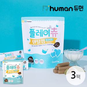 [듀먼] 플레이츄 덴탈껌 요구르트 100g 3팩