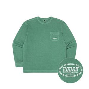 [코닥어패럴] 씨너리 그래픽 피그먼트다잉 긴팔티셔츠 GREEN