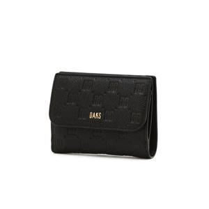 닥스 액세서리 여성 25SS 스테디셀러 블랙 로고장식 소가죽 반지갑 WCWA5E602BK