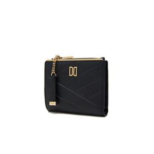 [닥스ACC][선물포장/쇼핑백동봉] 블랙 가죽 DD로고 2단 탑지퍼 반지갑 DCWA2F417BK