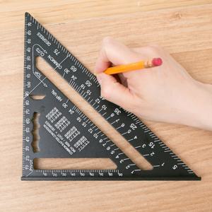 목공 삼각자 7인치/알루미늄 각도기 직각자 연귀자 철직자