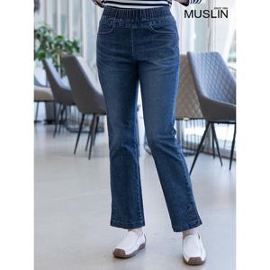 [모슬린]엄마옷 트임 부츠컷 면청바지 203FGH287 마담/중년여성/