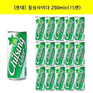 [롯데]칠성사이다250mlx(15캔) 음료수/탄산음료/음료