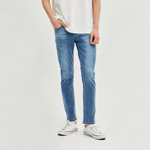 [잠뱅이] 남성) 와이드핏 밴딩 데님 팬츠_AM2DTA312-MB