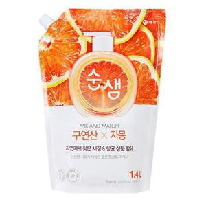 [애경]애경 순샘 구연산 자몽 주방세제 1.2L 리필