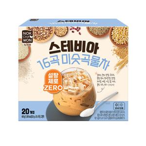 [녹차원] 설탕제로 스테비아 16곡 미숫곡물차 20스틱