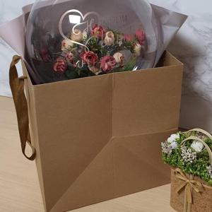 크라프트 무지 정사각쇼핑백 종이가방 대