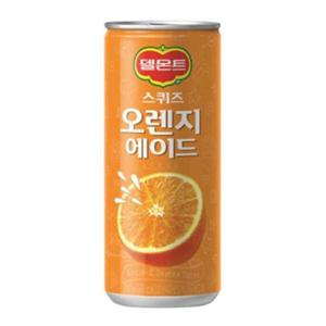 [롯데칠성음료] [H]델몬트 스퀴즈 오렌지에이드 240ml 30캔
