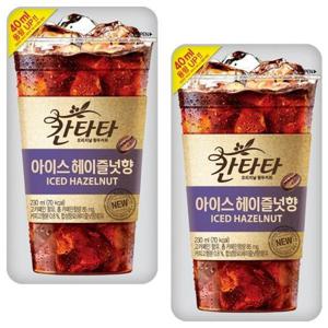 롯데 칸타타 아이스 헤이즐넛향 230ml x  20팩