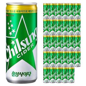 롯데 칠성사이다 245ml x  30캔