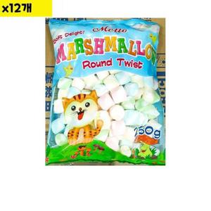 [프로셀러] 식자재 미성패밀리 머쉬멜로우 라운드 250g x12개