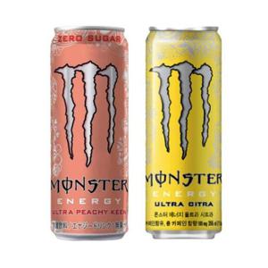 한번에먹자쇼핑몰 몬스터 에너지 355ml 2종 혼합세트 / 울트라 피치 킨 12개 + 울트라시트라 12개 / 총24개