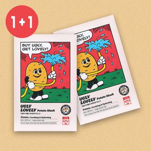 [더블구성]  어글리 러블리 포테이토 마스크 (비건)
