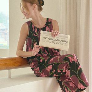 라페어 블랙와인 인견 라운지웨어 LWLDAST0292-BW