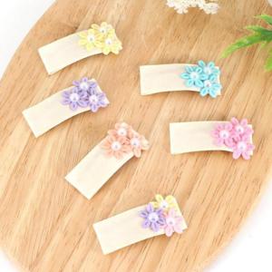 [아랑로랑] 꽃이총총 헤어핀 똑딱핀