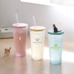 텀블러 국내생산 주문 제작 심플 빨대컵 670ml