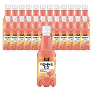 [코카콜라] 코카콜라음료 미닛메이드 자몽에이드 탄산 350ml 24개