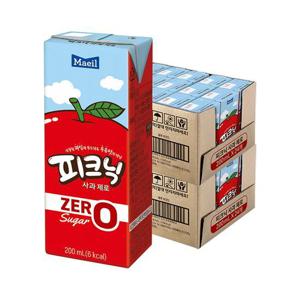 [매일유업]매일 피크닉 제로 사과 200ml 48팩 (24팩 2박스)