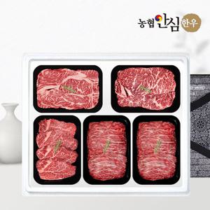 [농협안심한우] 1등급 한우 선물세트 구이정육5호 2kg