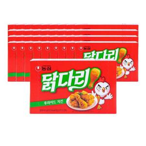 농심 닭다리 후라이드 치킨맛 66g 40개