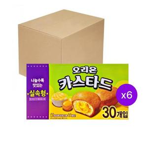 오리온 카스타드 실속형 대용량 30개입 690g X 6개 1박스 무료배송