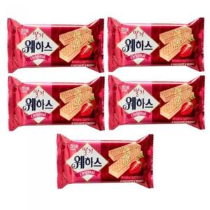 해태제과  딸기 웨하스 50g 5개