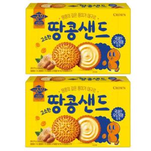 크라운 고소한 땅콩샌드 279g 2개