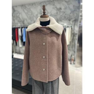 [보브] 보브 VOV 니트 카라 태브 숏 싱글 자켓 (7154410004) 7154410004